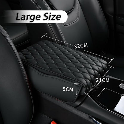 Car Center Console Cover for Honda Passport 2019 2020 2021 2022 2023 2024 2025, Thick Armrest Cushion Pad with Side Storage Pockets, Center Console Protector, Arm Rest Cover