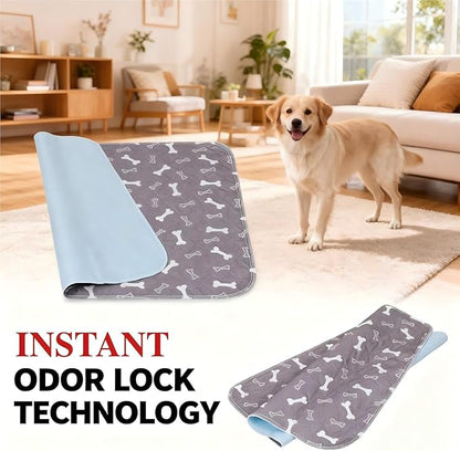 Puppy Pads with pheromones, 2026 Upgraded Washable Puppy Pads for Dogs & Cats, Pee Pad - Leak & Odor Waterproof, Non-Slip Base, Easy to Clean & Reusable (Brown-B, S: 15.7" × 23.6")