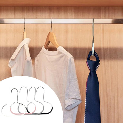 Maximize Closet Space with Versatile Storage, Hat Hangers for Closet, Hat Organizer, Multi-Functional Organizer Space Saving for Hats, Ties, Scarves, Delicate Fabrics (4pcs*Mix)