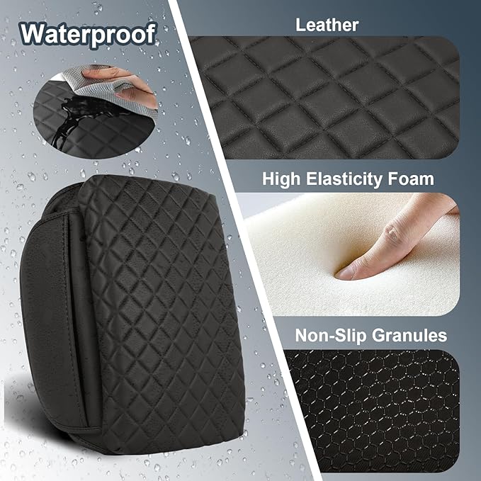 Console Cushion Cover for Toyota Tacoma 4Runner 2024 2025 2026 SR SR5 Off-Road PreRunner TRD-Sport pro Limited 2025 2026 4Runner Organizer Armrest Storage Box Cover Accessories
