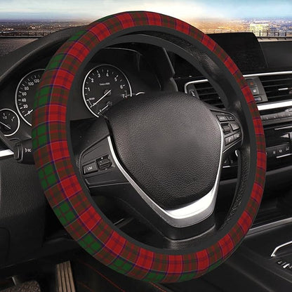 Thickened Elastic Steering Wheel Cover, Grant Clan Tartan Plaid Pattern Ultra, Soft, Breathable, Fit for Cars, SUVs, Trucks, Stylish Comfortable Grip