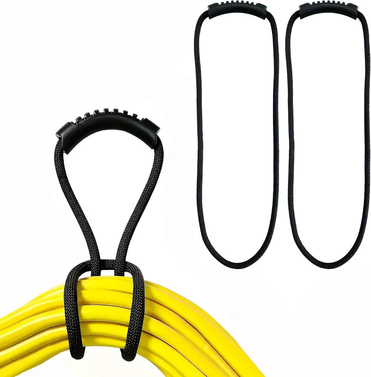 Extension Cord Storage Straps,2 Pack 16 inch Portable with Carrying Handle fit Vacuum Hose Holder, Shop Storage,Water Hose Organizer for your Home, Garage