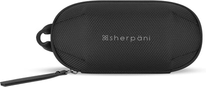 Sherpani Mini Co-Pilot, Travel Cable Bag, Cord Storage Organizer, Small Tech Pouch, Accessory Carrying Case, Travel Gift for Women (Carbon)