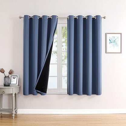 ChrisDowa 100% Blackout Curtains