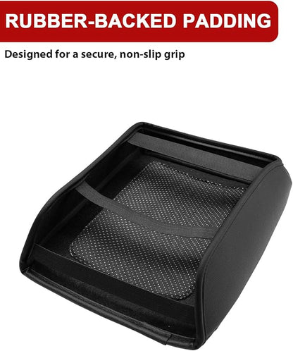 KBH Center Console Armrest Cover for Honda Ridgeline 2006 2007 2008 2009 2010 2011 2012 2013 2014, Middle Console Lid Cushion Pad Protector, Vinyl Leather Interior Accessories, Anti-Scratch, Black