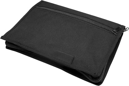 Automotive Organiser with Multiple Compartments Practical Zippered Vehicle File Folder Travel Accessories Vehicle Document Organiser