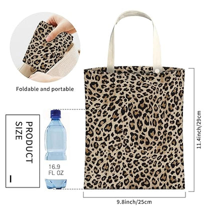 Cute Car Trash Can, Hanging Canvas Car Back Seat Organizer and Storage Bag, Funny Car Trash Bag For Travelling, Outdoor Cute Brown Leopard