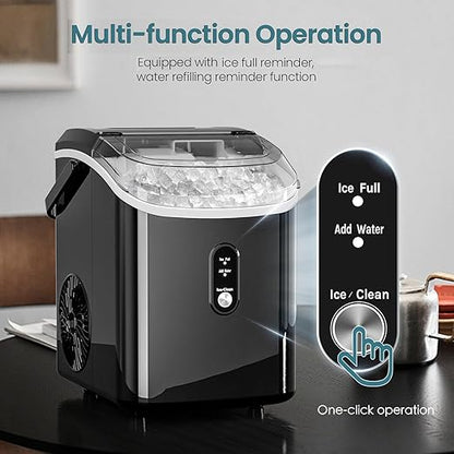 Antarctic Star Nugget Ice Maker Countertop, Chewable Pellet Ice Machine