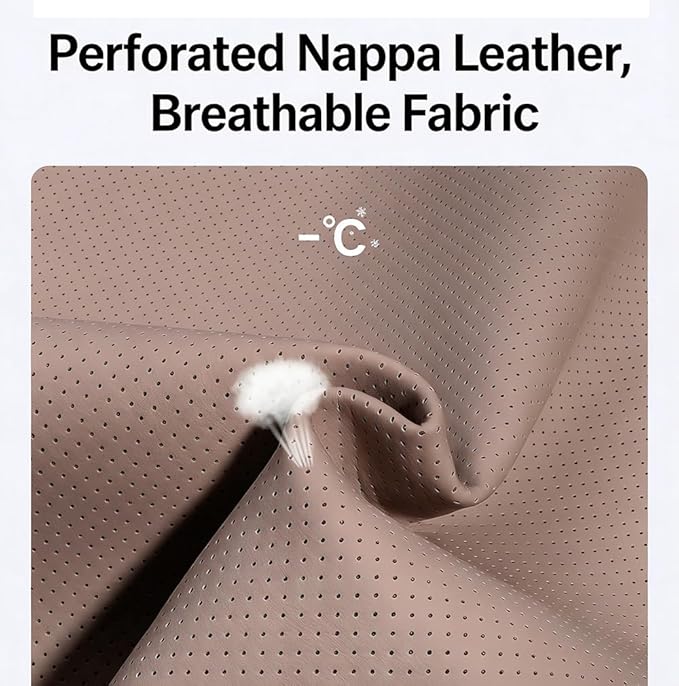 Car Neck Pillow & Lumbar Support for Suzuki Ertiga / XL7 2019-2026 Ergonomic Breathable Mesh Auto Seat Back Cushion Headrest,Brown-Lumbar Support