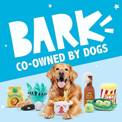 Barkbox Air Head Dog Toy – Rip & Reveal Plush Toy with Hidden Spiky Squeaker Ball, Crazy Crinkle & Fluffy Filling – Interactive Play for Medium to Large Dogs