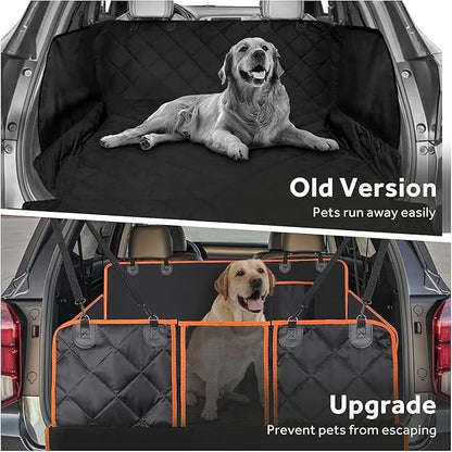 GERLNF Cargo Liner for Dogs, Waterproof Pet Cargo Cover Dog Seat Mat for SUVs Sedans Vans, Non-Slip, Large Size Universal Fit, Black (Cargo-Liner)