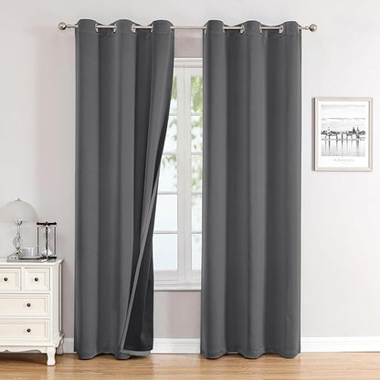 ChrisDowa 100% Blackout Curtains