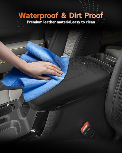 CDEFG for Chevrolet Silverado EV 2024 2025 2026 Center Console Cover Armrest Box Cover for Chevy Silverado EV (Work Truck, LT, RST) Accessories Arm Rest Protector
