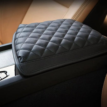Armrest Cover for 2018-2026 Volvo XC60 (Core/Plus/Ultimate/Ultra/Black Edition/Momentum/R-Design/Inscription) Volvo XC60 Accessories Center Console Cover Protector Middle Protector PU Leather,Non-Slip