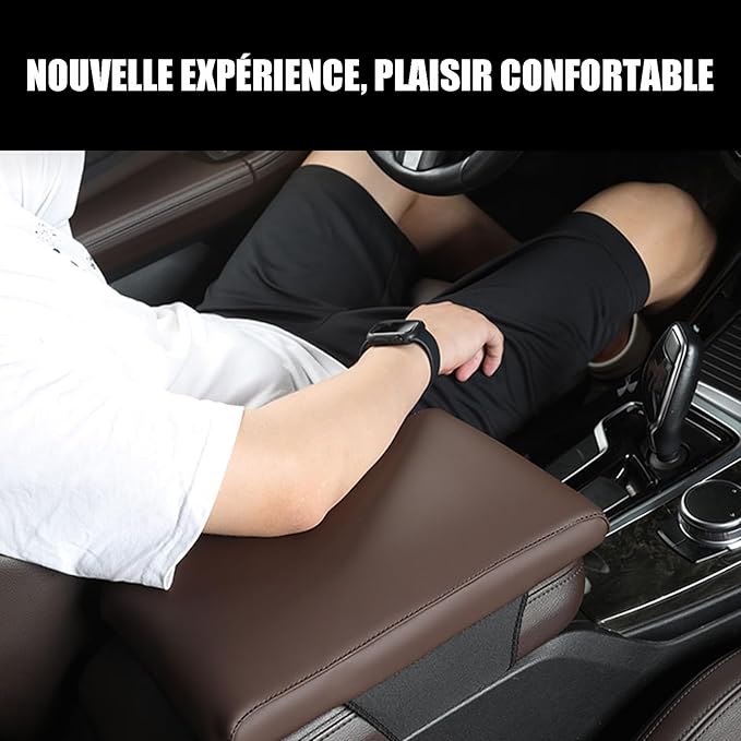 Car Armrest Cover Pad for Mazda CX-30 2020–2025 Premium Leather Center Console Armrest Cushion Pad Anti-Scratch Waterproof Auto Interior Accessories Orange Style