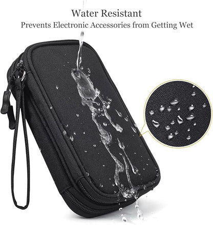 Electronics Accessories Organizer Pouch Bag, Travel Universal Organizer for Cable, Charger, Phone, SD Card, Business Travel Gadget Bag