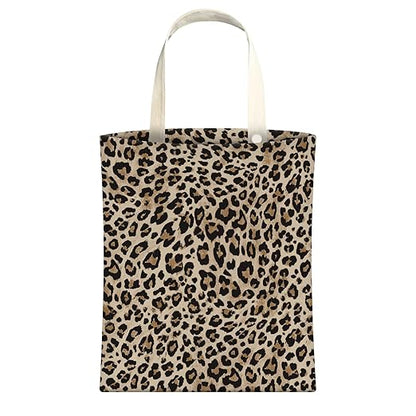 Cute Car Trash Can, Hanging Canvas Car Back Seat Organizer and Storage Bag, Funny Car Trash Bag For Travelling, Outdoor Cute Brown Leopard