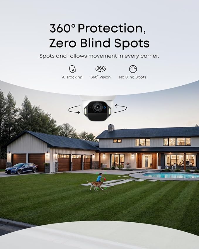 eufy Security SoloCam E42 4-Cam Kit, 4K Security Camera Wireless Outdoor