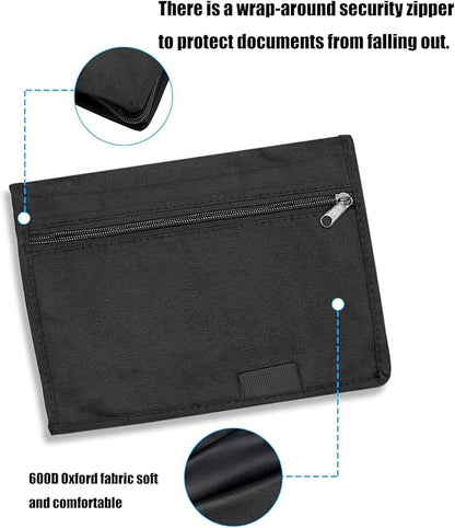 Long-lasting Oxfords Vehicle Organiser With Multiple Pockets For Auto Documents Cards & Office Accessories Storage Car Glove Box Organiser