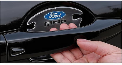 iPick Image for Ford F-150 2015 up Universal Car Door Handle Cup Protector Clear Decal Stickers, Pair - Official Licensed