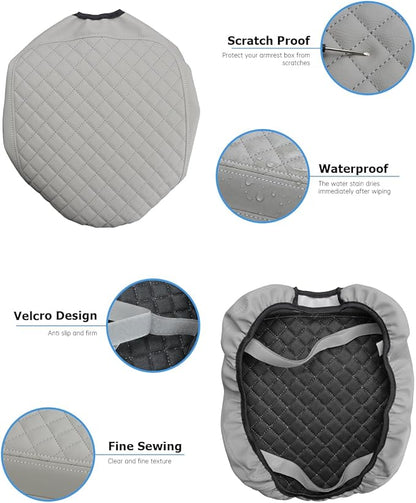 INTGET Center Console Cover for 2013-2018 Dodge Ram 1500 2500 3500 & 2013-2026 Ram 1500 Classic/2500/3500 Accessories Interior Middle Armrest Arm Rest Cushion Protector(Fit for Jump Seat Console)