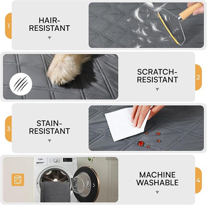 Luciphia 100% Waterproof Couch Cover Blanket for Dogs Anti-Slip Pet Couch Protector Sofa Mat Puppy Cat with Non-Slip Bottom, Grey, 30x70 Inch