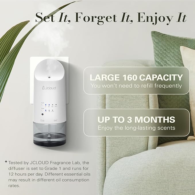 JCLOUD Plug in Diffuser Covers Up to 500 Sq. Ft.