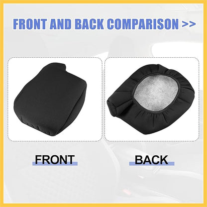Car Center Console Armrest Cover for Ford for Ranger 2019-2023 Neoprene Interior Arm Rest Cover Elbow Cushion Pad Black Auto Replacement Parts