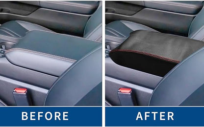 Compatible with Center Console Armrest Cover for Honda Pilot 2023-2026/ Passport 2024-2026/ Ridgeline 2024 2025 Leather Arm Rest Storage Box Lids Cushion Protector Pad