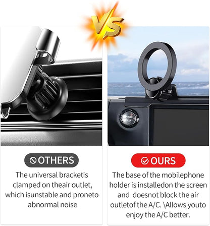 Car Phone Holder for 2024 2025 2026 Lexus GX Accessories 14-Inch Screen Fixed Clip, 360° Rotation Phone Mount Compatible with MagSafe,Cell Phone Holder Does Not Affect Air Vent