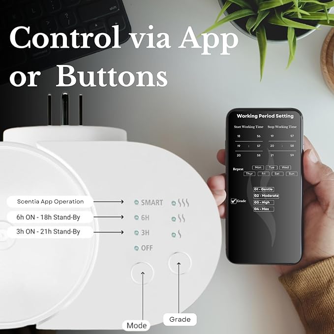 Home Scent Diffuser Starter Kit |Plug in Waterless Aroma Diffuser