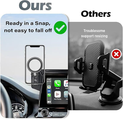 Car Phone Holder for Kia Seltos 2021 2022 2023 Accessories Apply to 8/10.25 Inch Touch Screen Fixed Clip Magnetic Cell Phone Mount Hands-Free 360 Degree Rotation