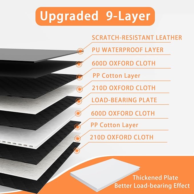 Sixheels Dog Car Seat Cover Back Seats Protector, Backseat Extender Hard Bottom Rear Seat Pet Cover for Dogs, Waterproof Carseat Covers Dog Hammock Travel Accessories for Car,SUV,Truck