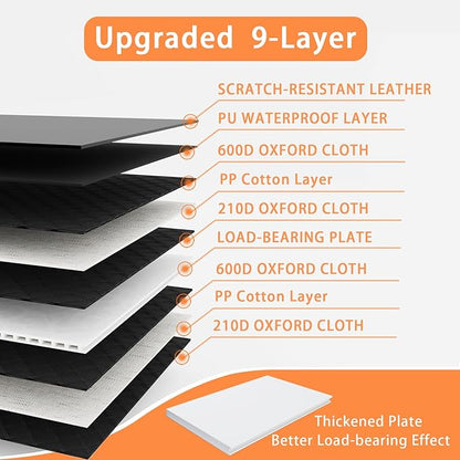 Sixheels Dog Car Seat Cover Back Seats Protector, Backseat Extender Hard Bottom Rear Seat Pet Cover for Dogs, Waterproof Carseat Covers Dog Hammock Travel Accessories for Car,SUV,Truck