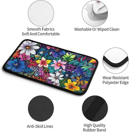 Center Console Armrest Cover Hippie Flower Armrest Protector Boho Floral Car Accessories Mandala Armrest Cushion Pad Armrest Seat Box Cover Protector