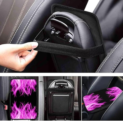 Auto Center Console Pad Fire Car Armrest Cushion Covers, Protect from Pet Claws, Dirt, and Sticky Fingers