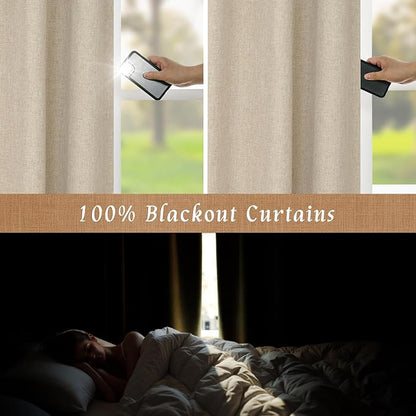 LAMIT 100% Blackout Window Curtains