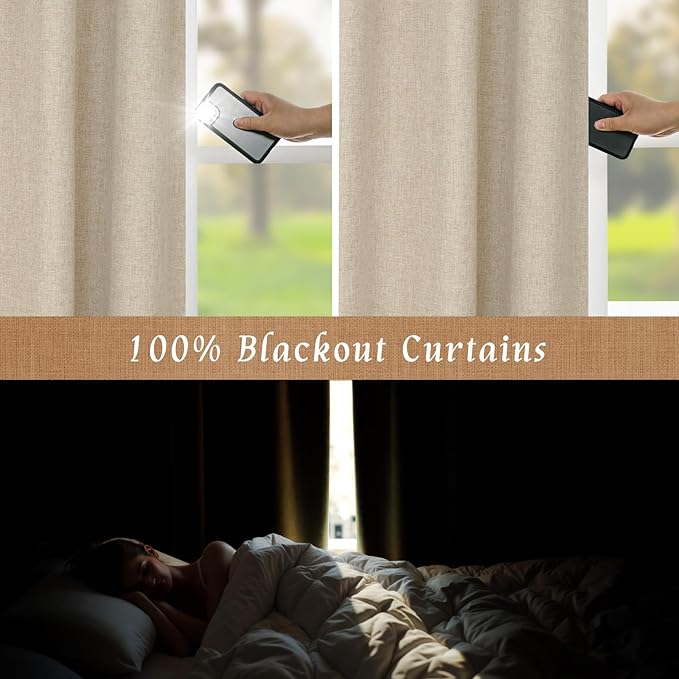LAMIT Full Blackout Window Curtains
