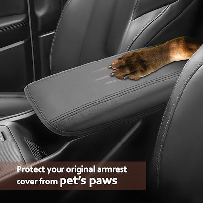 SKTU for 2026 Jeep Cherokee Armrest Cover for 2026+ Cherokee (Base/Laredo/Limited/Overland) Center Console Cover Jeep Cherokee 2026 Accessories Console Cushion Pad 2026 Cherokee Seat Box Pad Soft