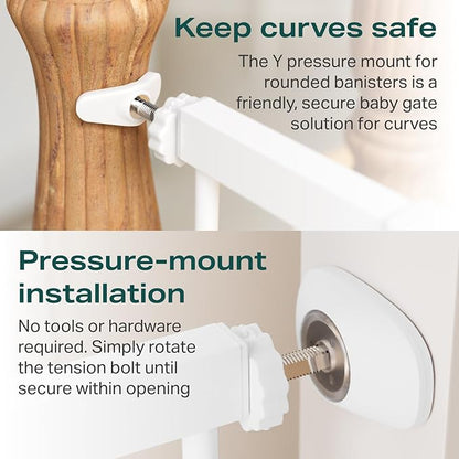 Cumbor 29.7-46" Baby Gate for Stairs, Toddler Safety Essentials for The House