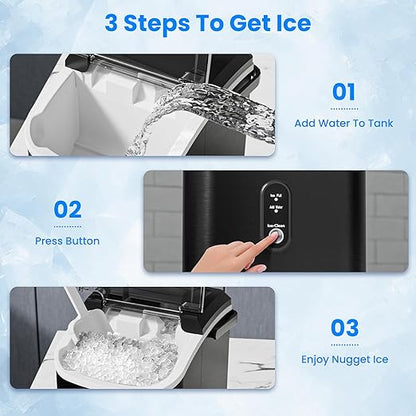 Antarctic Star Nugget Ice Makers Countertop