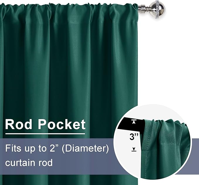 JIUZHEN Christmas Blackout Curtains