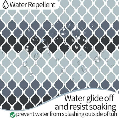 Textured Clarisse Shower Curtain Creative Home Ideas Modern Bathroom Shower Curtains Waterproof Fabric Machine Washable Shower Curtain 60 x 72 Inches