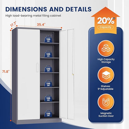 Yizosh Metal Storage Cabinet