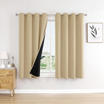ChrisDowa 100% Blackout Curtains