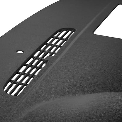 DashSkin Dash Cover Compatible with 2007-2014 Chevy Tahoe Suburban Avalanche & GMC Yukon & Yukon XL Without Speaker Holes in Black - Hard Molded Plastic Dashboard Cap