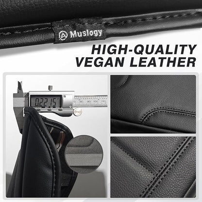 Muslogy Center Console Armrest Cover Compatible with Kia K4 2025 2026 Comfort Armrest Pad Arm Rest Cushion Vegan Leather Protector Regular Thick
