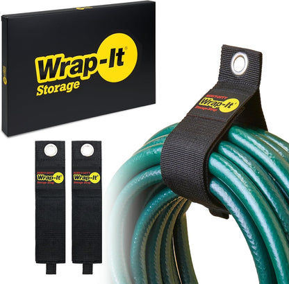 Heavy-Duty Wrap-It Storage Straps, 22" (2 Pack) - Hook and Loop Organizer Hanger for Extension Cords, Cables, Hoses, Rope and More for Garage, Home, Shop, Boat and RV Organization