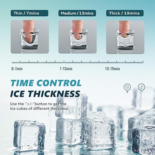 EUHOMY Ice Cube Maker Machine Countertop