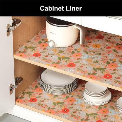 Cooyes Shelf Liner – Premium Non-Adhesive Cabinet & Drawer Liner for Kitchen – Waterproof Shelf Paper with Modern Pattern – Durable EVA Cabinet Mat – Easy to Cut (17.5" W x 78.7" L)